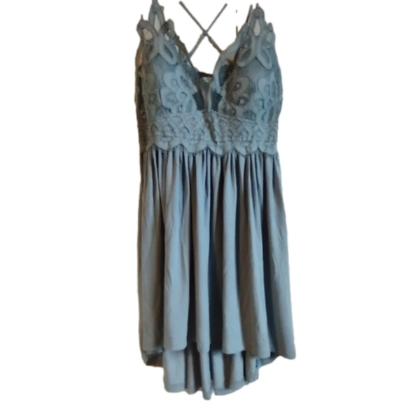 Crochet Lace High Low Cami Top Size Large - Picture 10 of 11